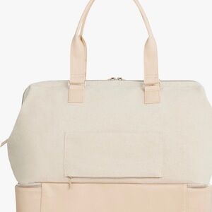 BEIS Cream and Tan Travel Bag